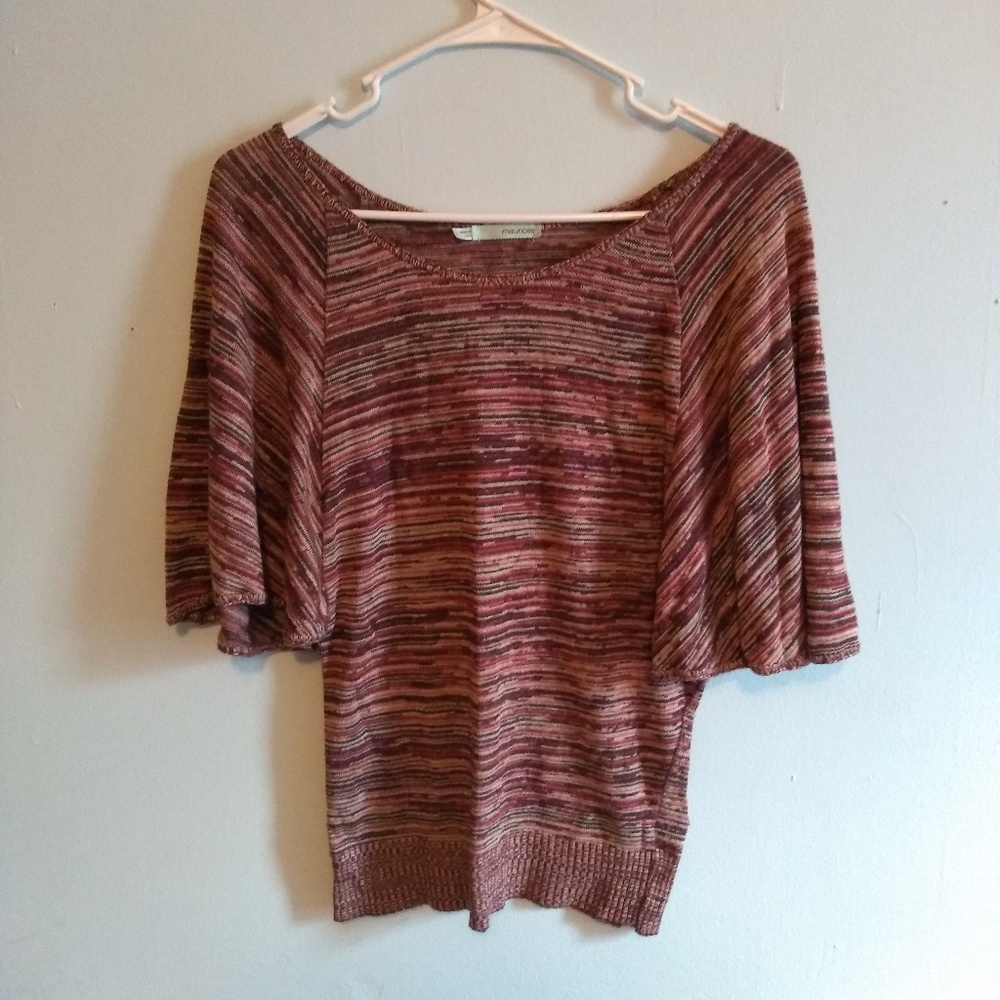 Size large red and purple top from Maurices